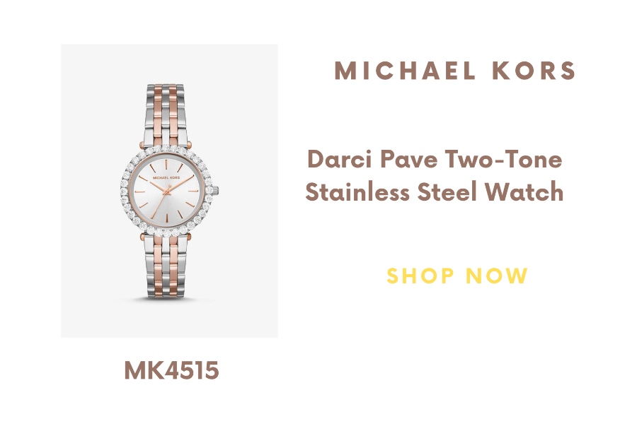 Michael Kors Darci Pave Two-Tone Stainless Steel Watch