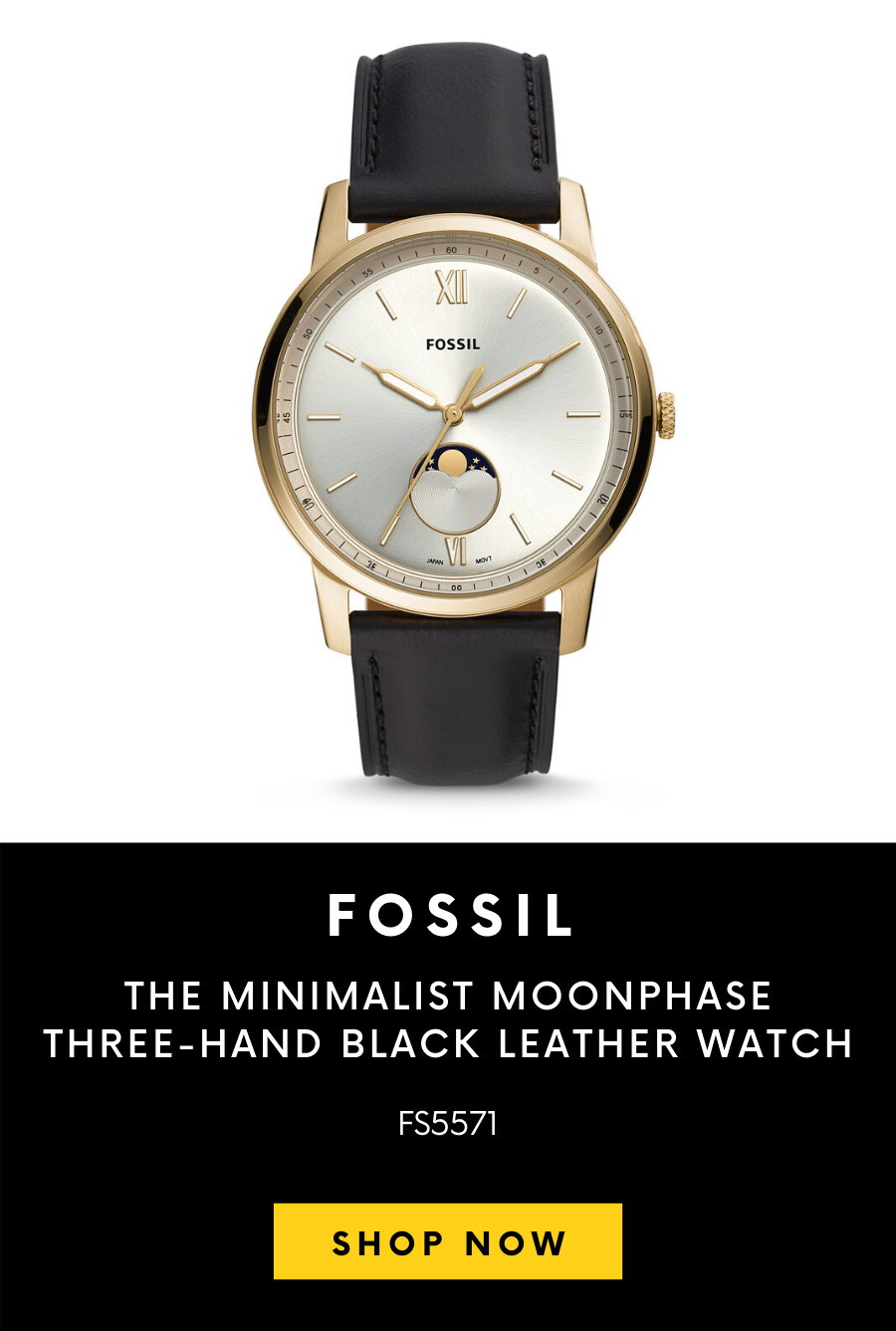 rekomendasi jam tangan pria fossil moonphase