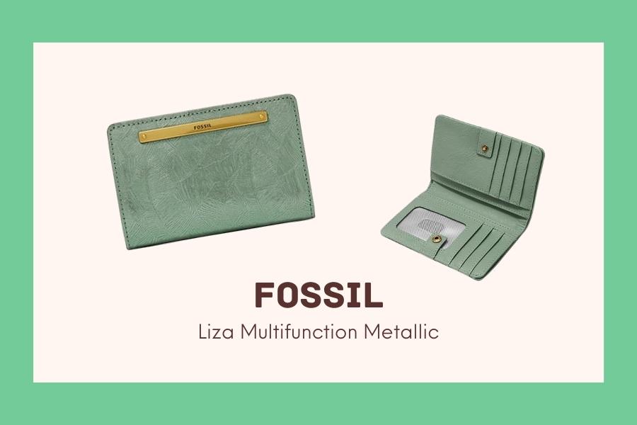 Dompet Fossil: Liza Multifunction Metallic